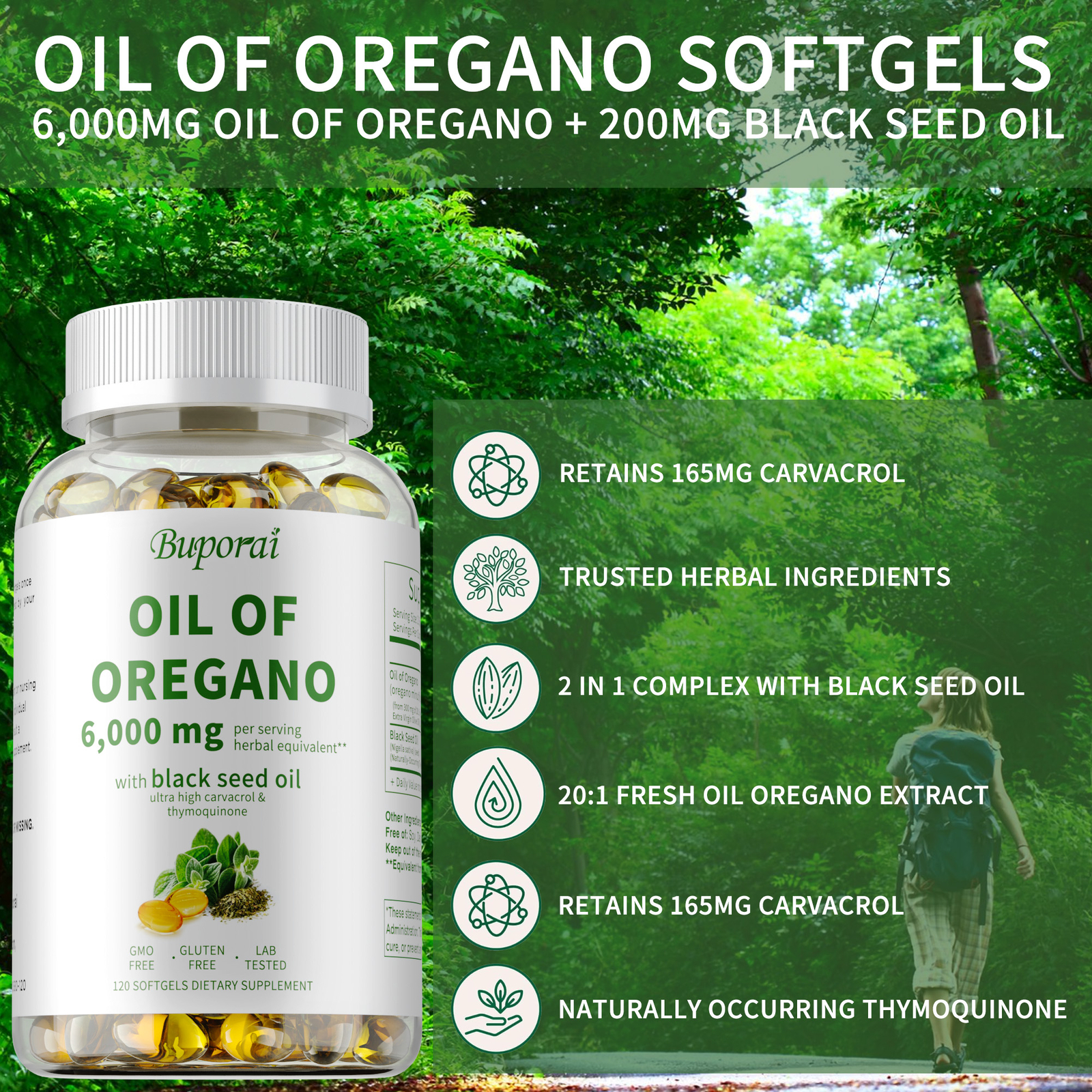 Oil of Oregano – Black Seed Oil – Immune System, Digestive Health, Antioxidants