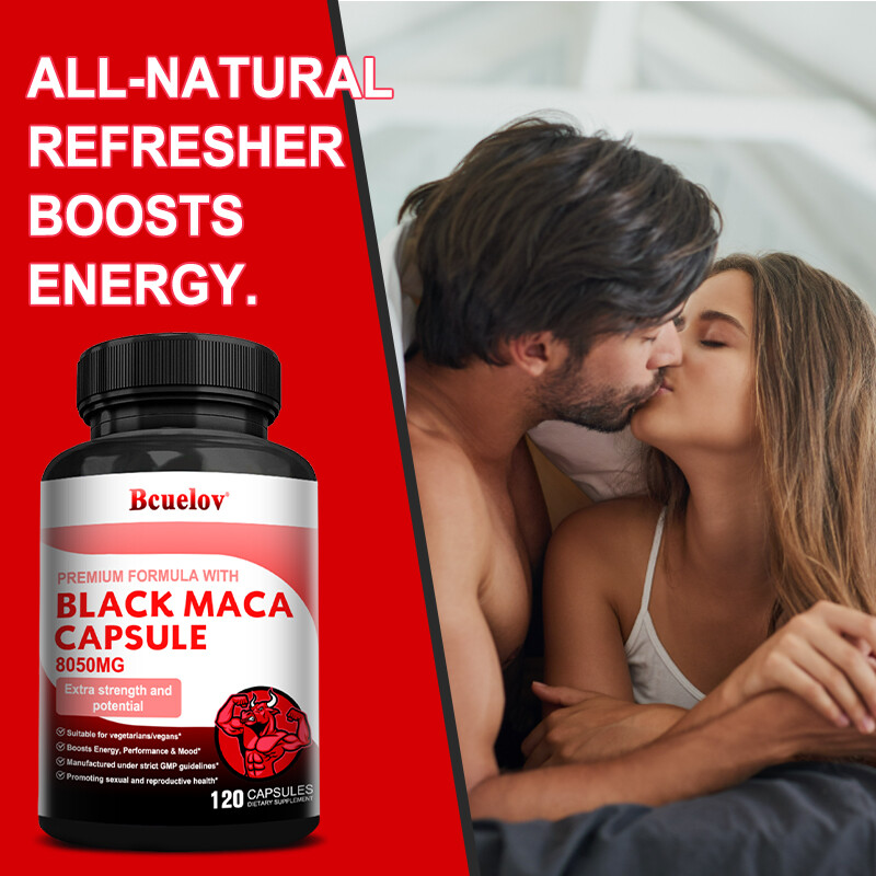 Black Maca Capsules – Contains L-arginine and ginseng to enhance sexual function
