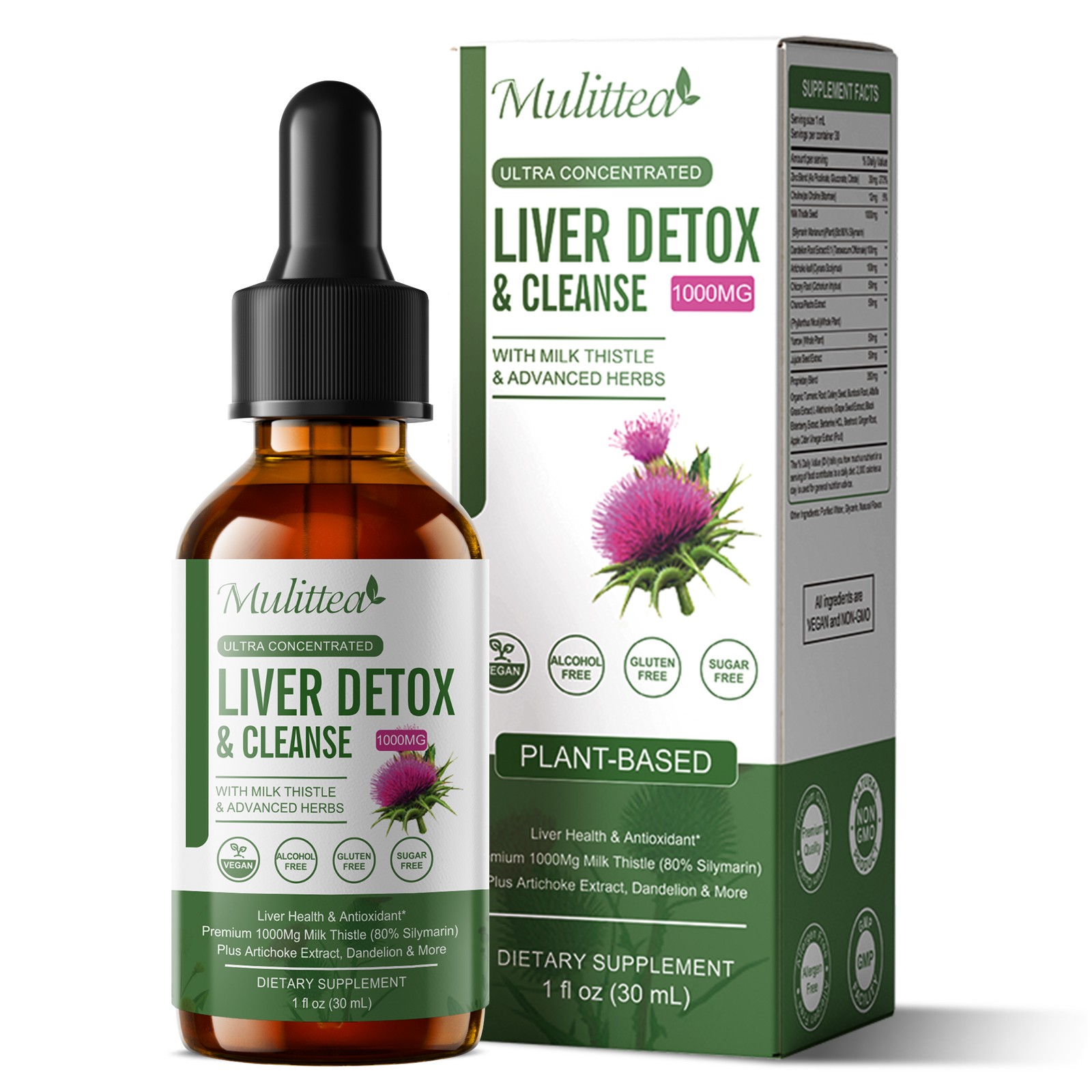 Liver Cleanse Detox & Repair Supplement Natural Liver Support Liquid Drops