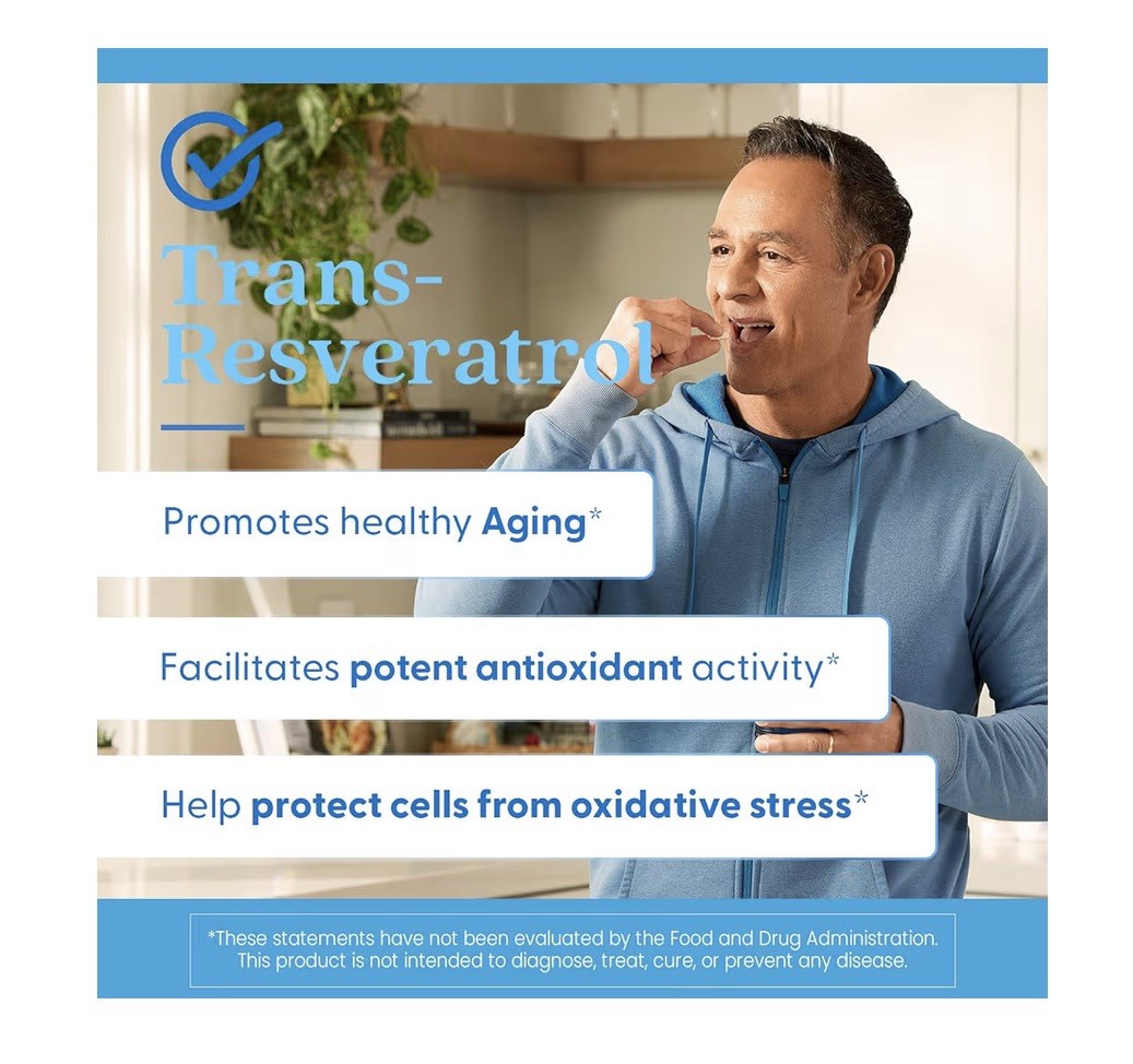 Doctor’s Best Trans-Resveratrol 600 600mg 60ct Veggie Caps Exp: 1/2028