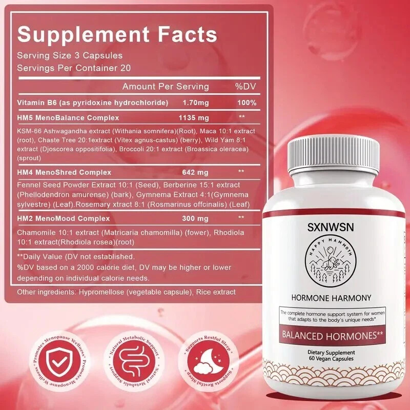 Hormone Harmony 3 Pack. Expires 10/2025. Same Day Shipping! Free Shipping