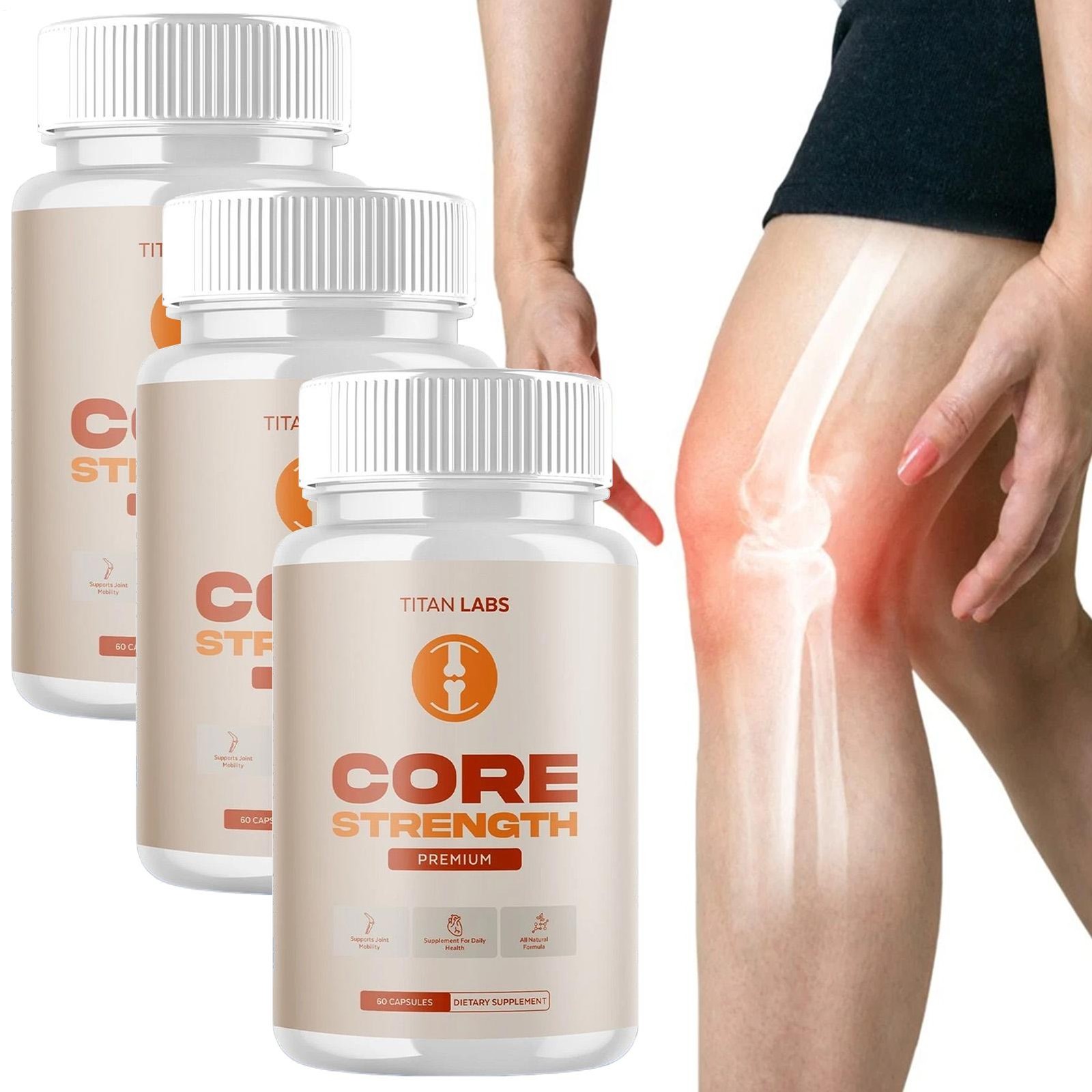 (3 PACK) Core Strength Joint Support Advanced Formula CoreStrength 180 Capsules