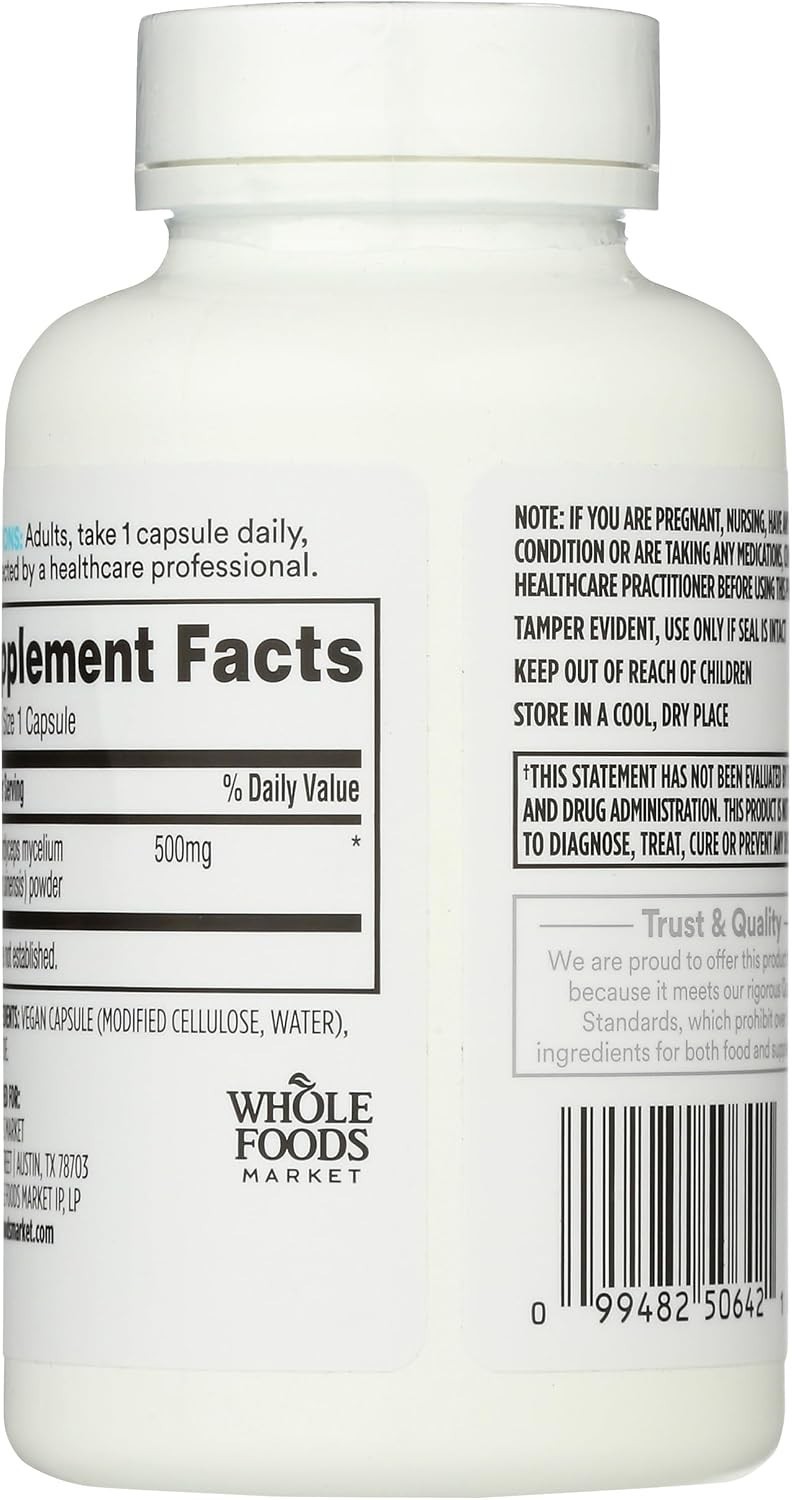 Cordyceps Mushroom Capsules 500mg, , 90 Count – Energy & Stamina Boost