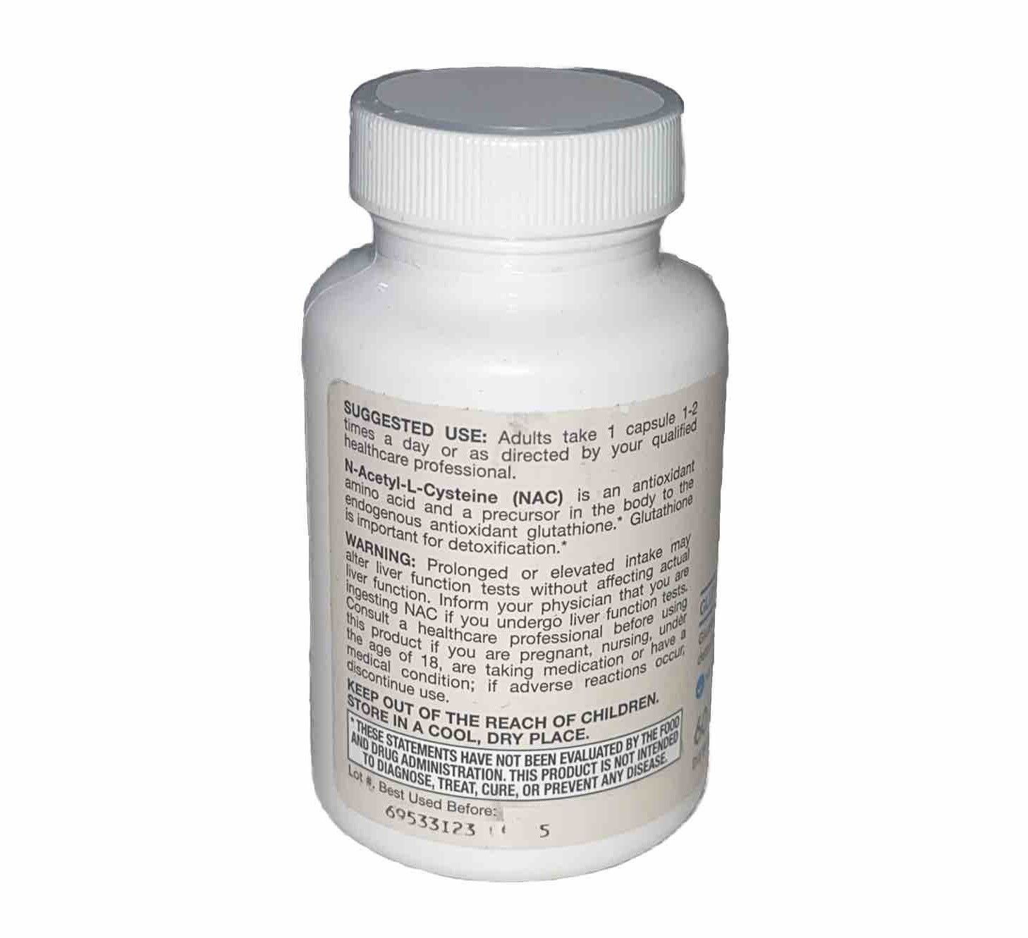 Harry Formulas Vegetarian N-A-C 500mg 60 Veg Caps Supplement
