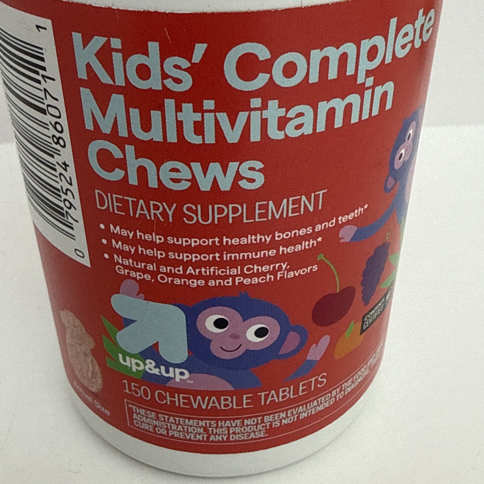Kids’ Multivitamin Gummies – Fruit – up&up 250 Count Exp 05/2026