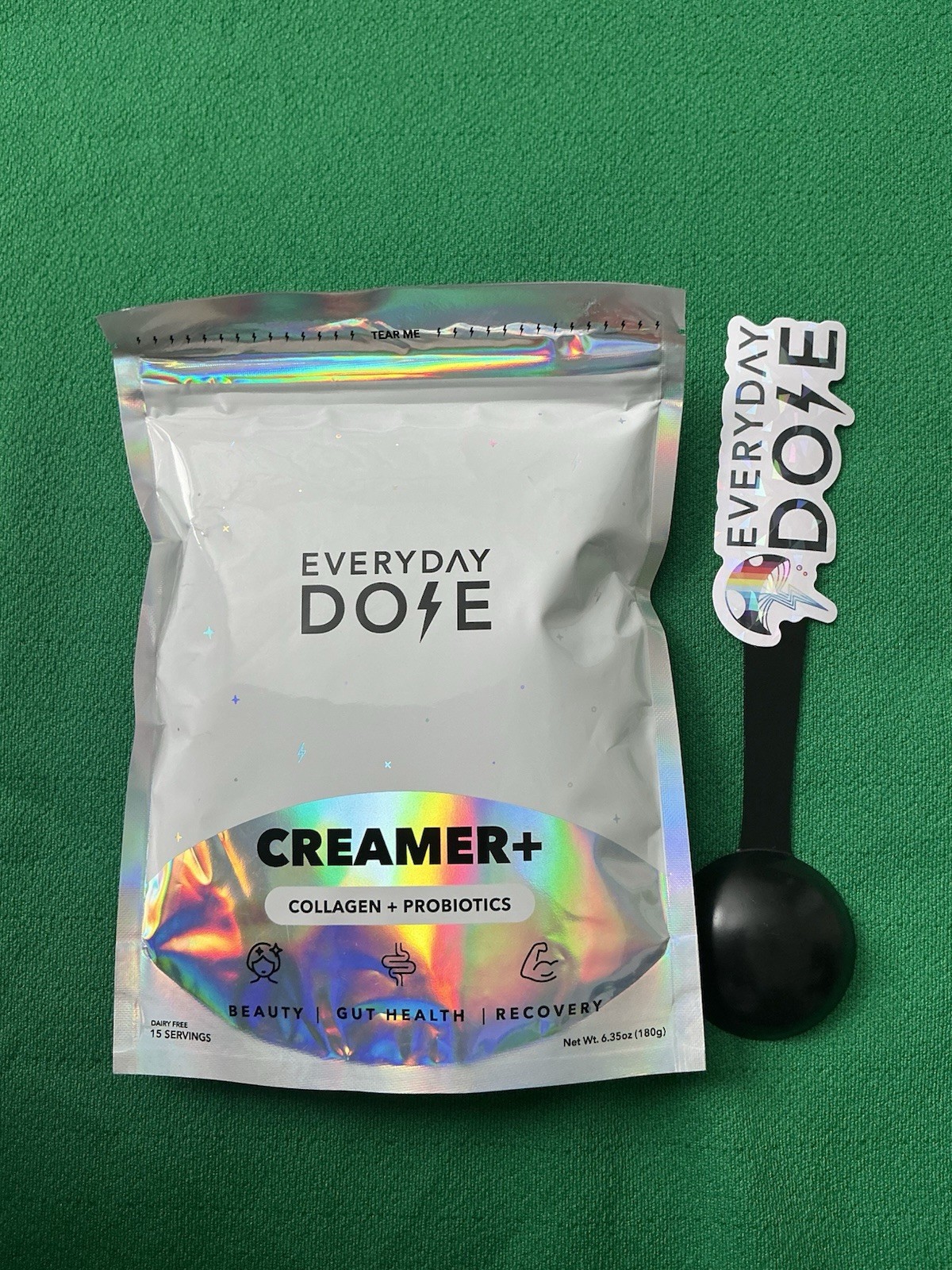 Everyday Dose Collagen & probiotic Creamer With Spoon And Frother EXP 05-2027