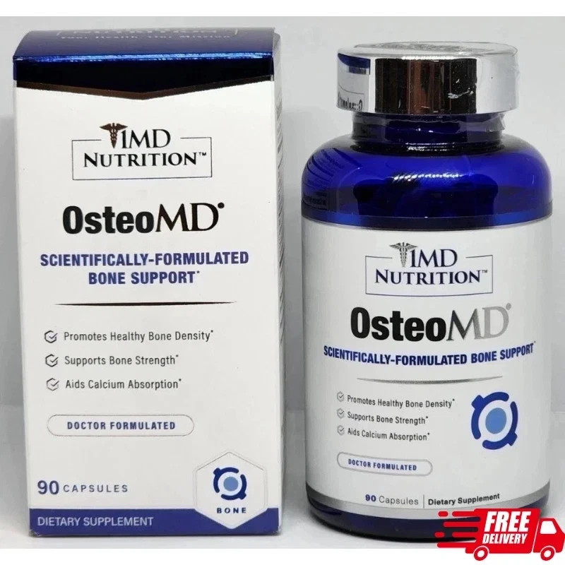 2 Pk 1MD Nutrition OsteoMD Bone Health Support 90 Softgels Exp 12/2027