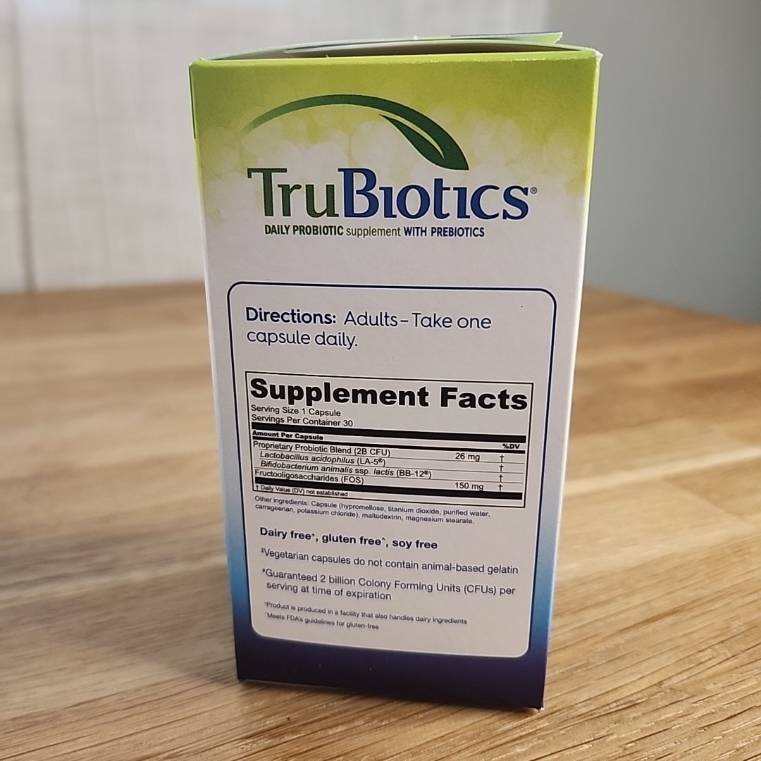 Lot of 3 TruBiotics Daily Probiotic With Prebiotics 30 Capsules Each Exp 9/2027
