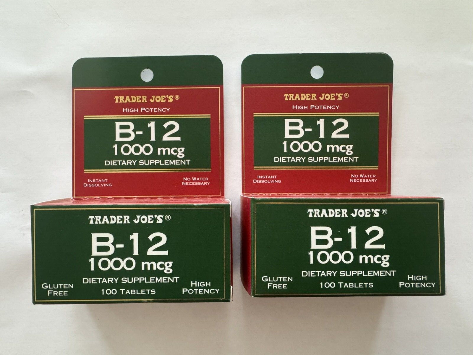 2 Packs Trader Joe’s Under The Tongue B-12 1000 mcg Dietary Supplement EXP 2027