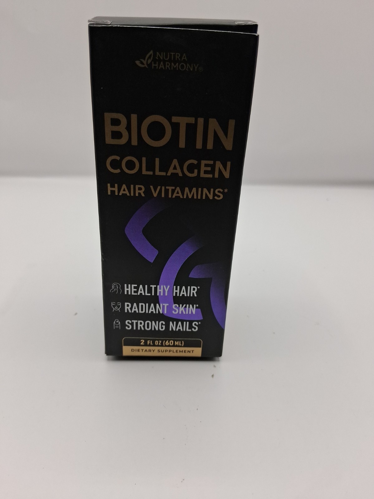 Liquid Biotin & Collagen 60,000 mcg – Vitamins for Hair 2 Fl Oz (Pack of 1)