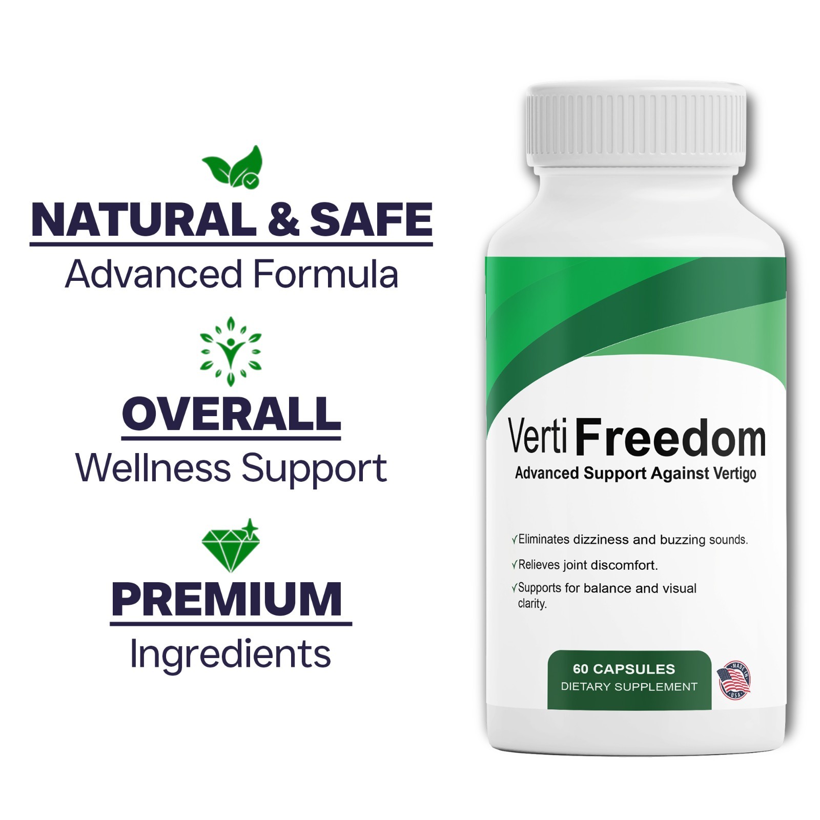 (1 Pack) Verti Freedom Advanced Support for Daily Wellness, VertiFreedom Pills