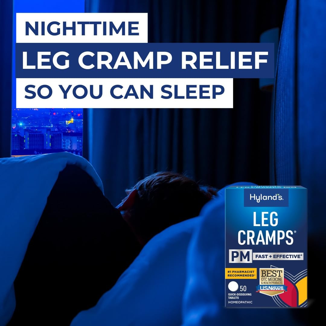 Hyland’s Leg Cramps PM, Relief of Nighttime Leg, 200 Count (Pack 1), White
