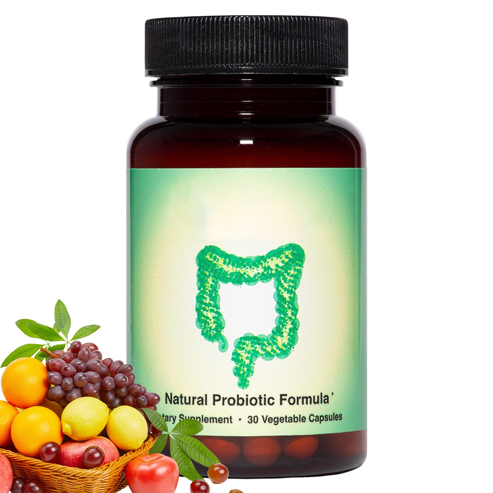 3Biome Natural Probiotic Dietary Supplement Non-GMO & Gluten Free, 30 Vegan Caps