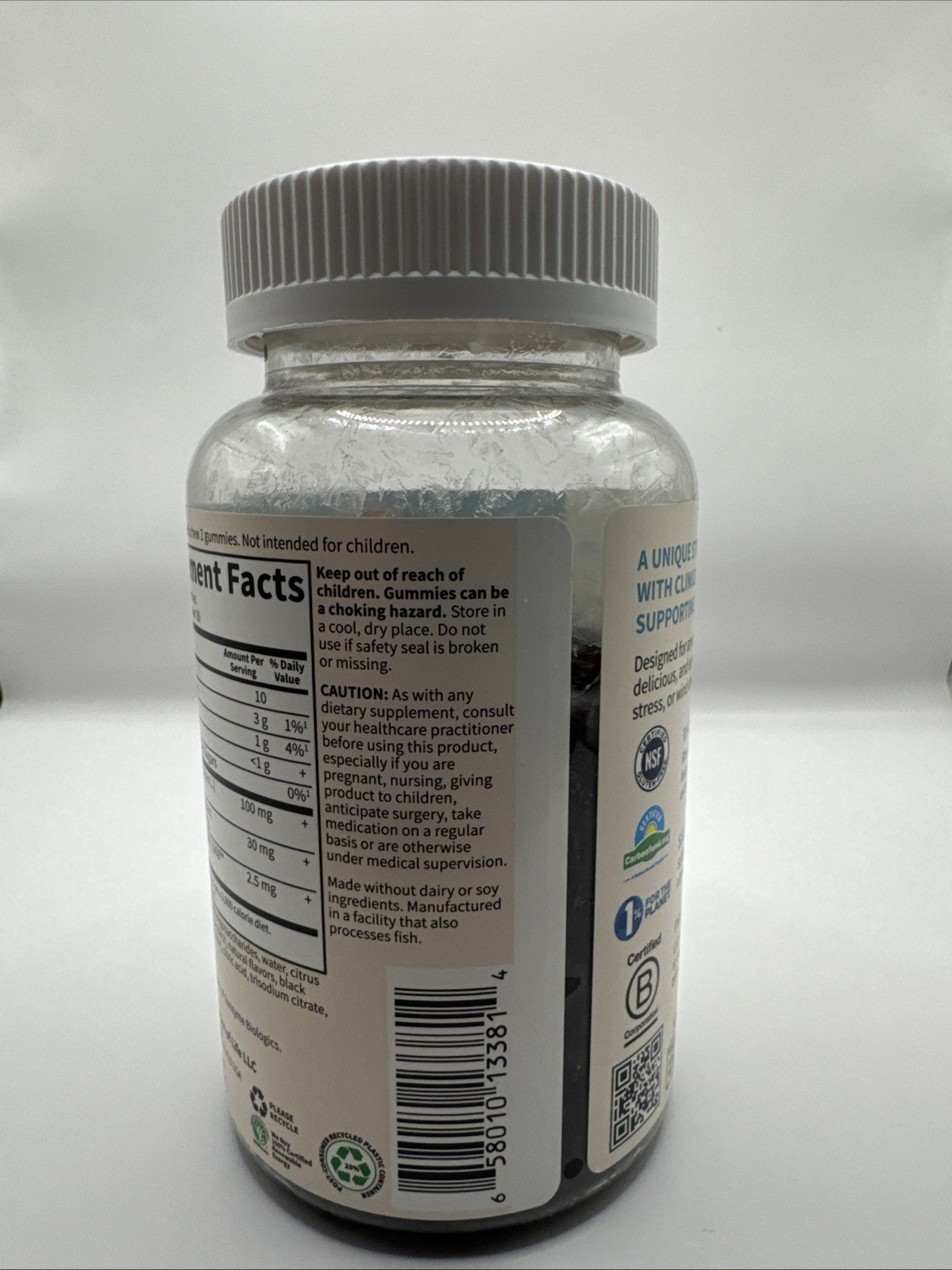 Herbals, Stress Relief Gummies, Berry, 60 Gummies. Exp. 02/2026
