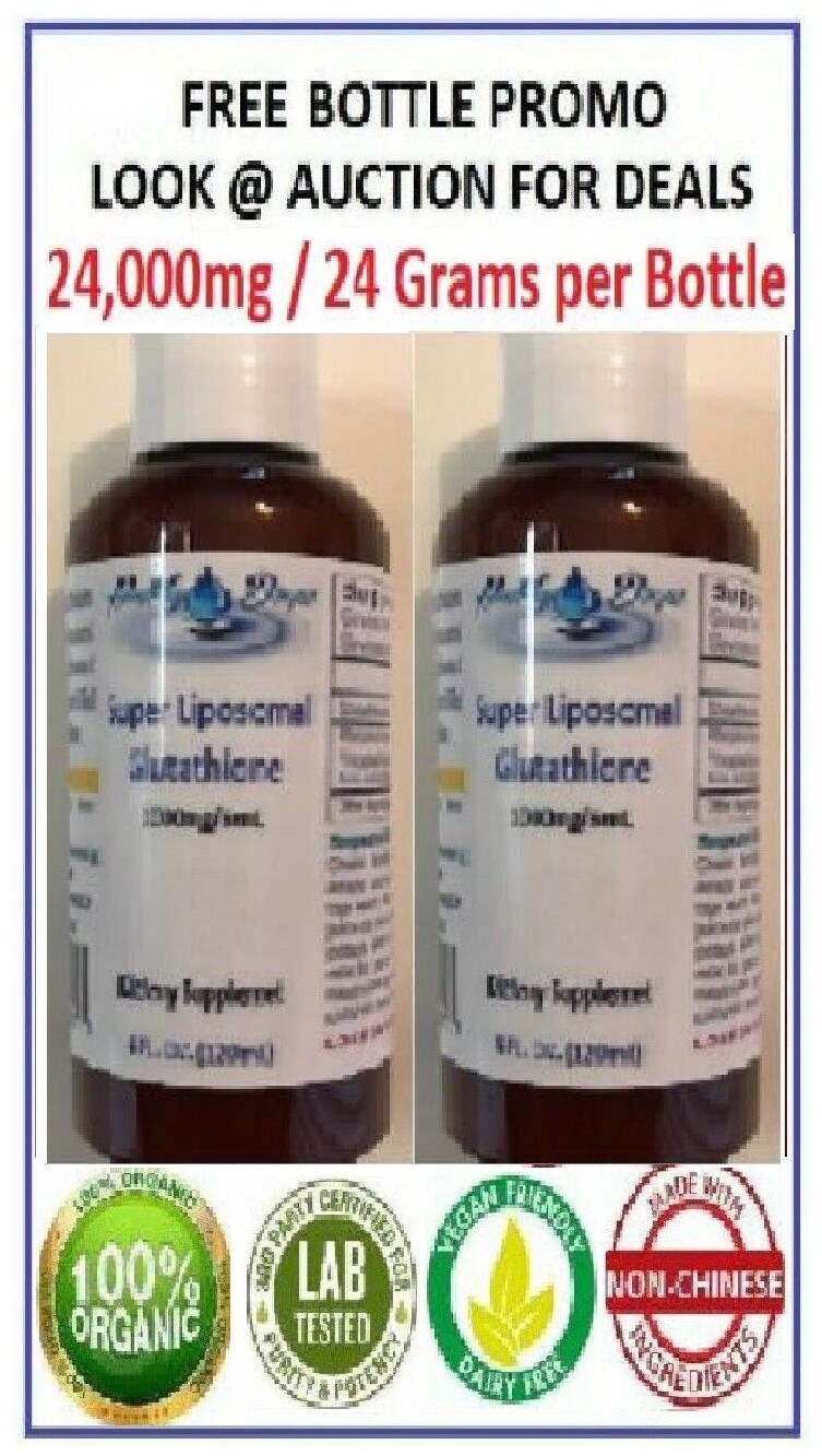 2 Bottles SUPER LIPOSOMAL GLUTATHIONE 48,000mg