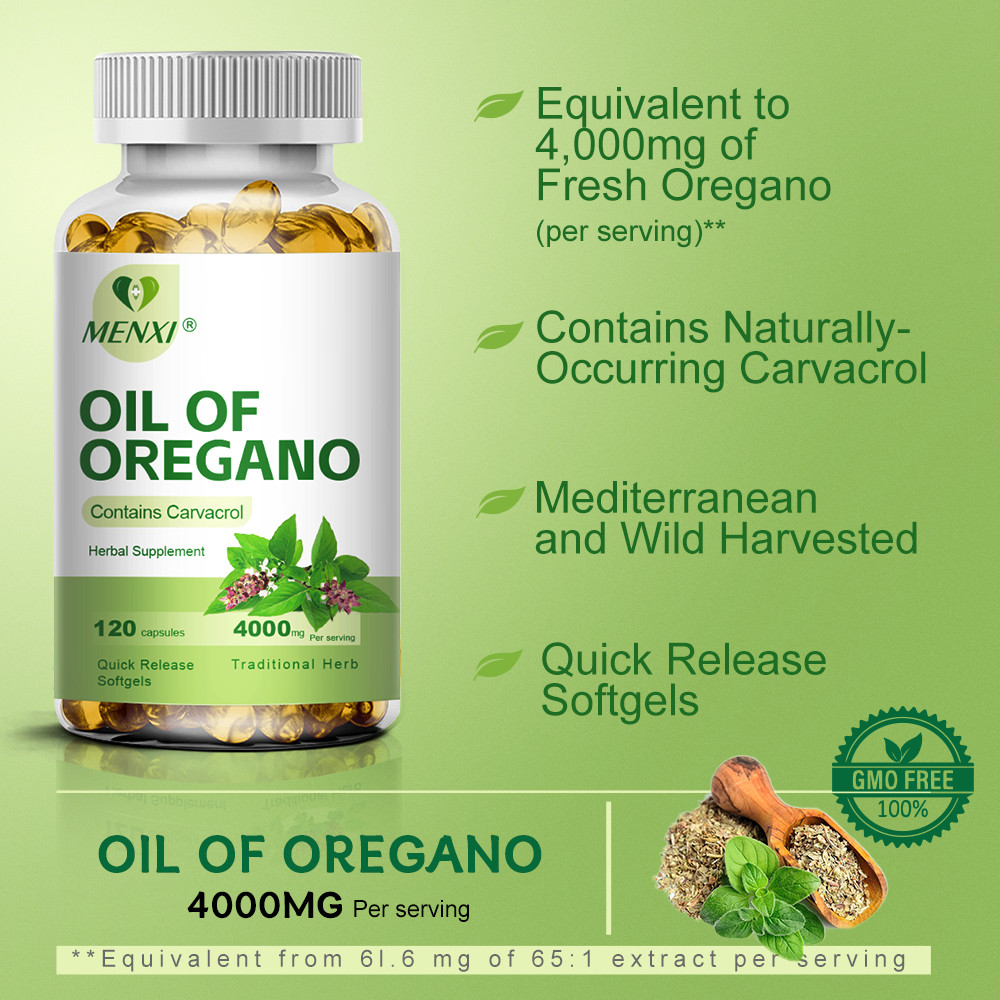 Oregano Oil Premium Formula 4000mg Organic Extract Immune Support 3 x 120 Pills