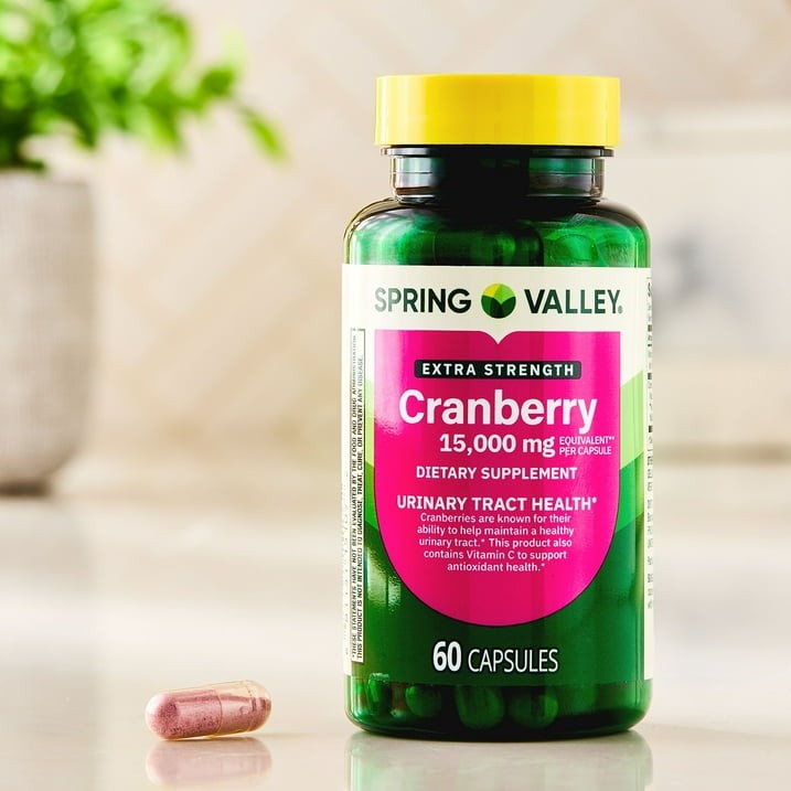 Spring Valley Cranberry 15000mg Extra Strength Capsules Urinary Health 60 Count