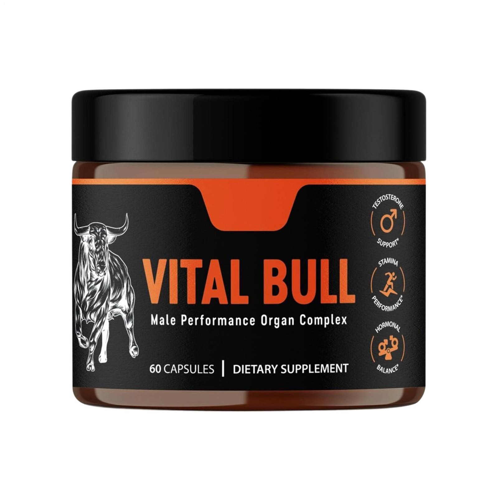 Vital Bull – Natural Men’s Wellness & Vitality Formula- 60 Caps/bottle