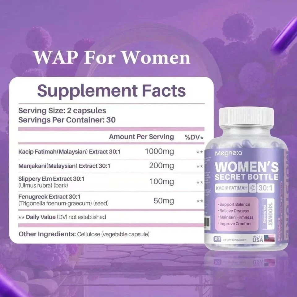 Women’s Secret Bottle-Vaginal Probiotics for Women pH Balance Health Supplement