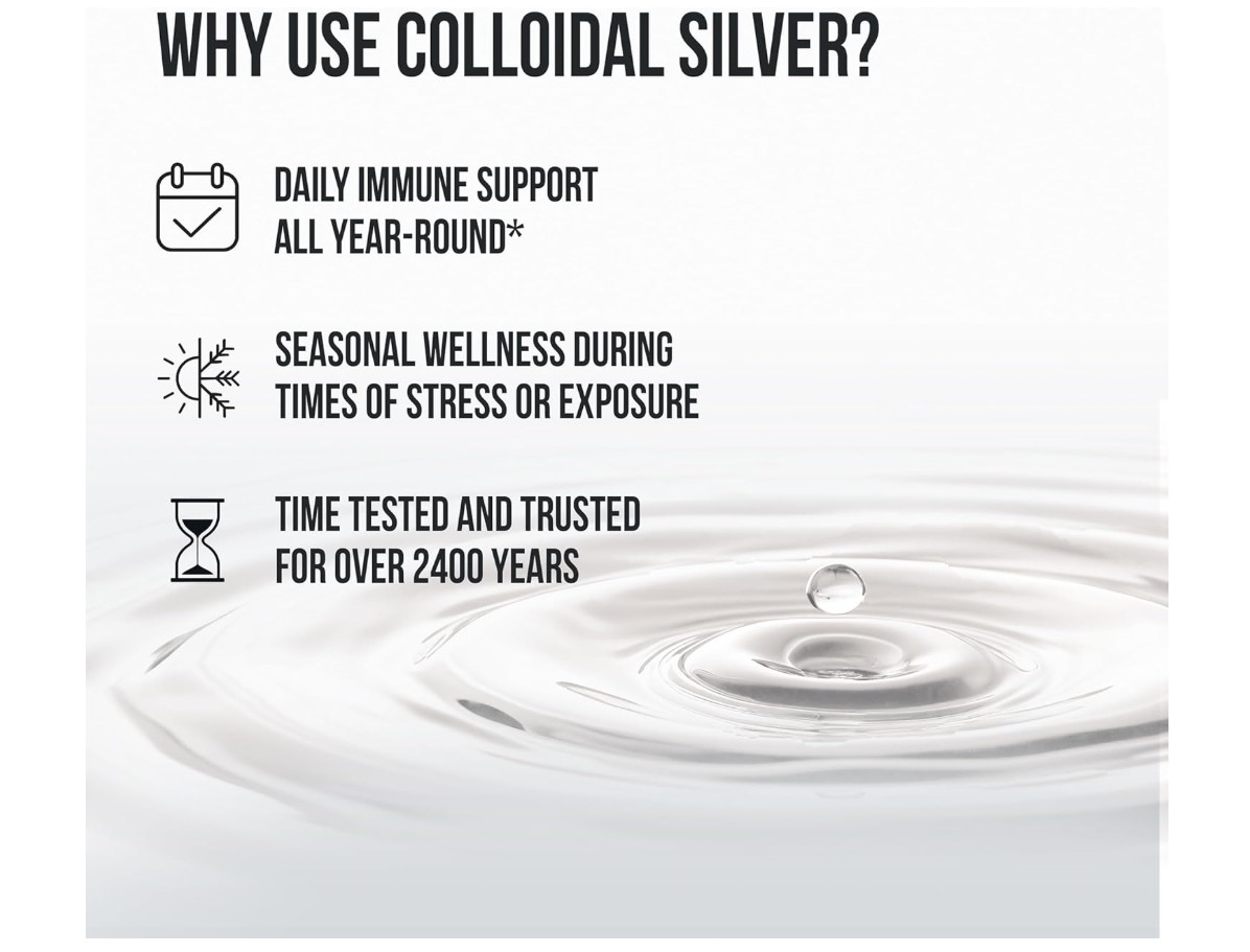 Sovereign Silver 10 ppm Colloidal Silver Immune Boost 32 Fl Oz NEW!