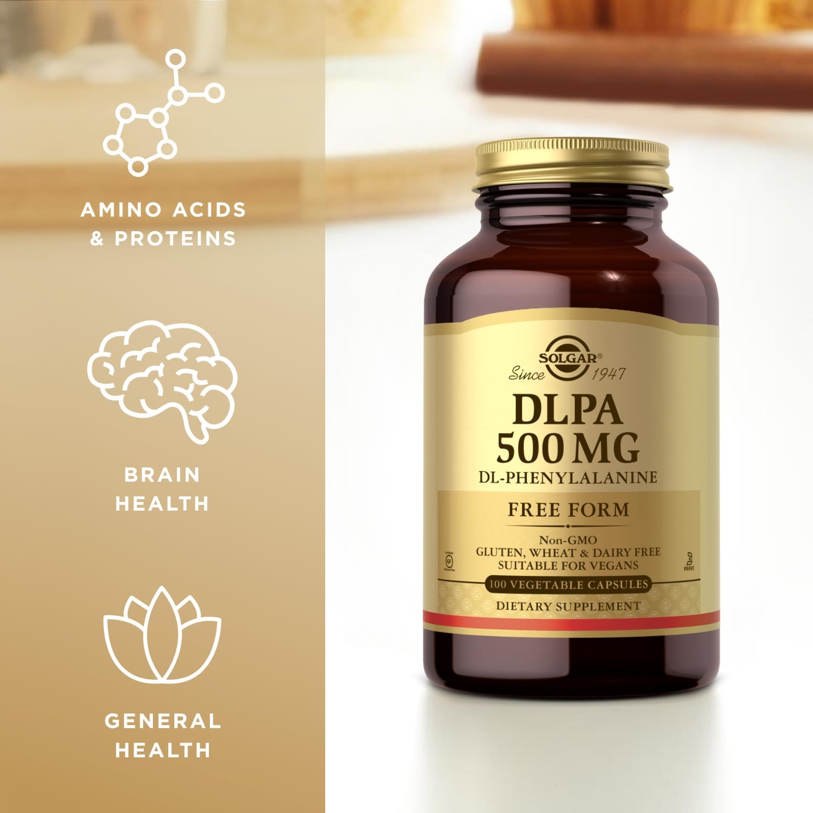500mg DLPA Capsules – 100 Vegan Capsules for Mood Support & Amino Acids