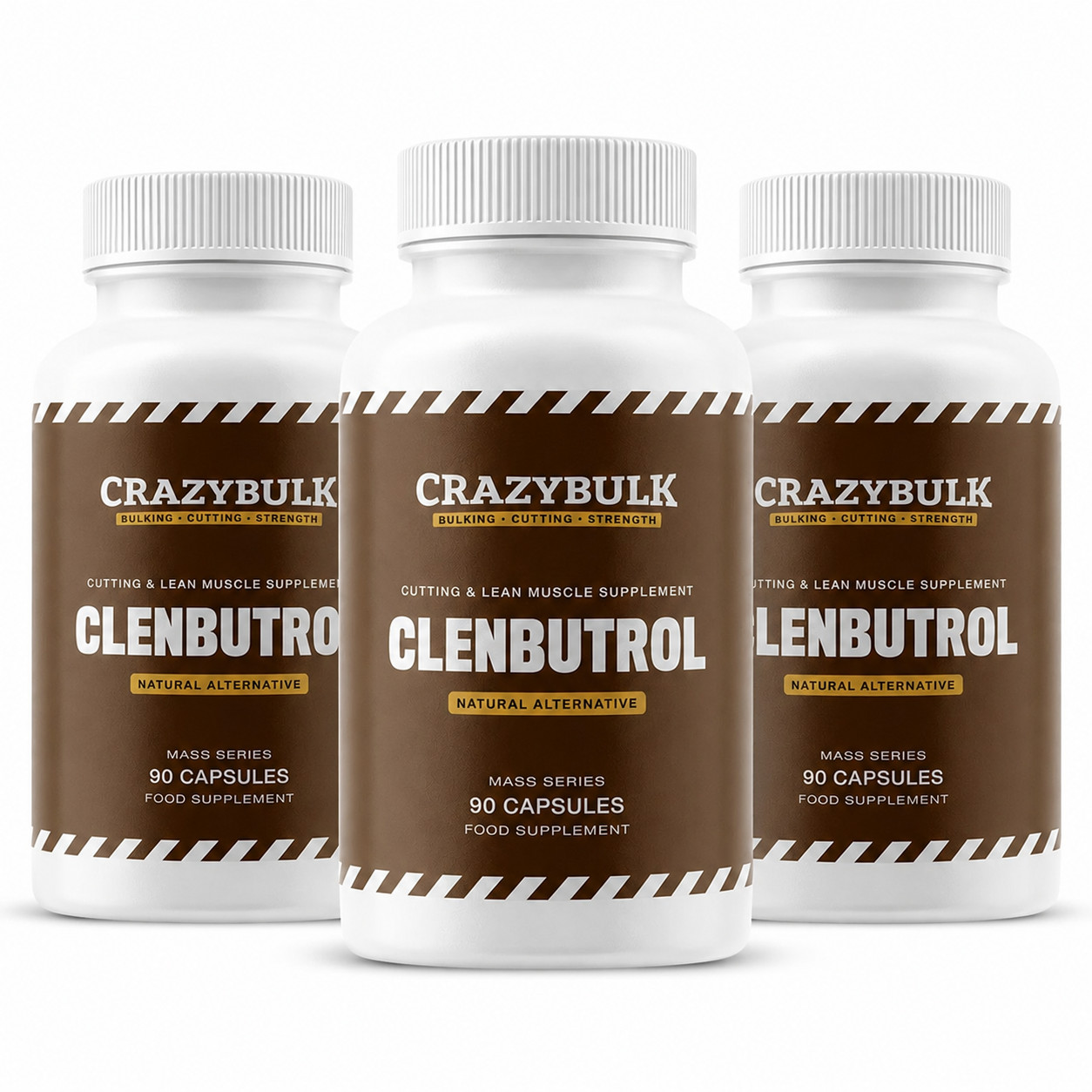 CrazyBulk CLENBUTROL CUTTING & LEAN MUSCLE MUSCLE Supplement / Pack of 5