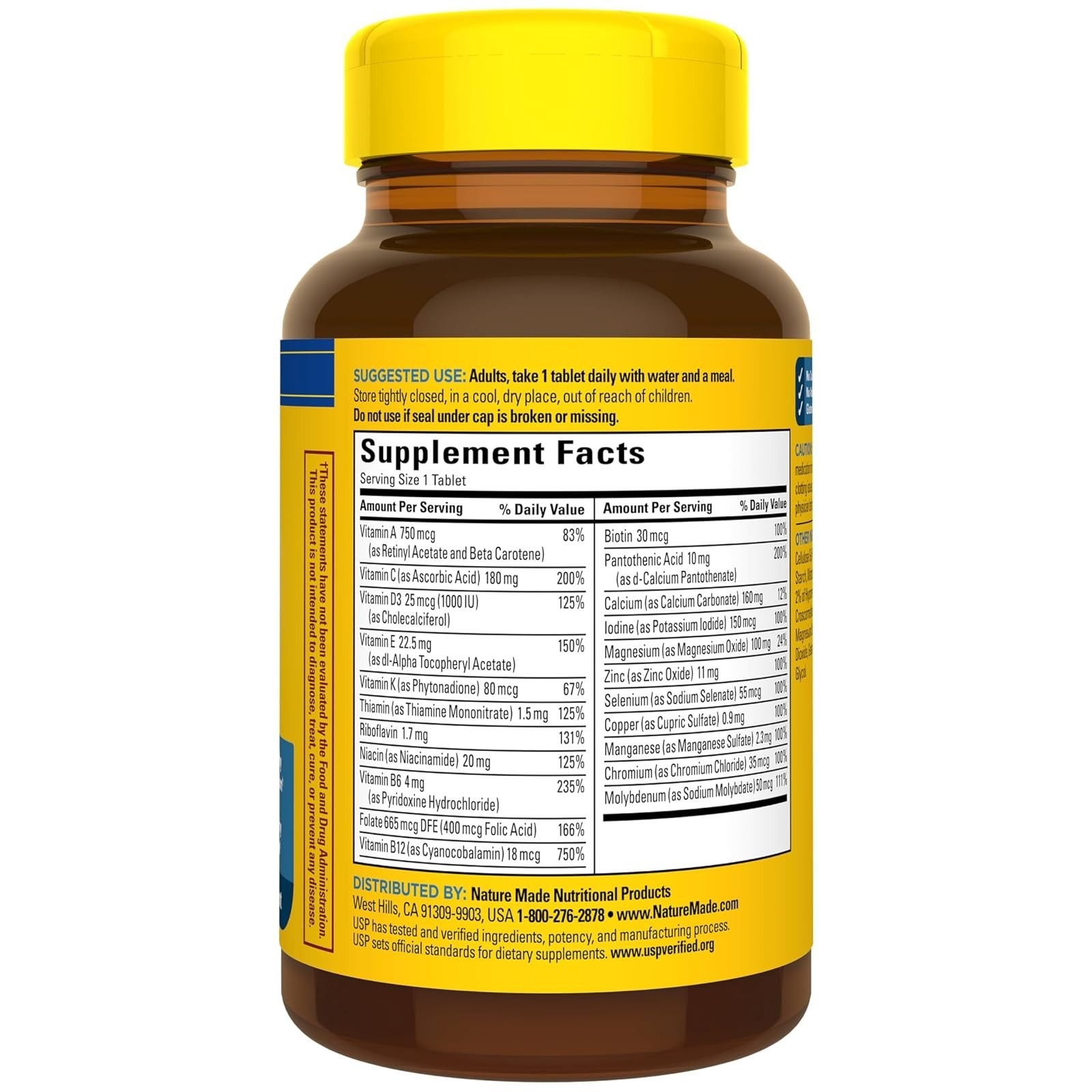 Nature Made Multivitamin for Him, Daily Nutritional Support, 90 Tablets