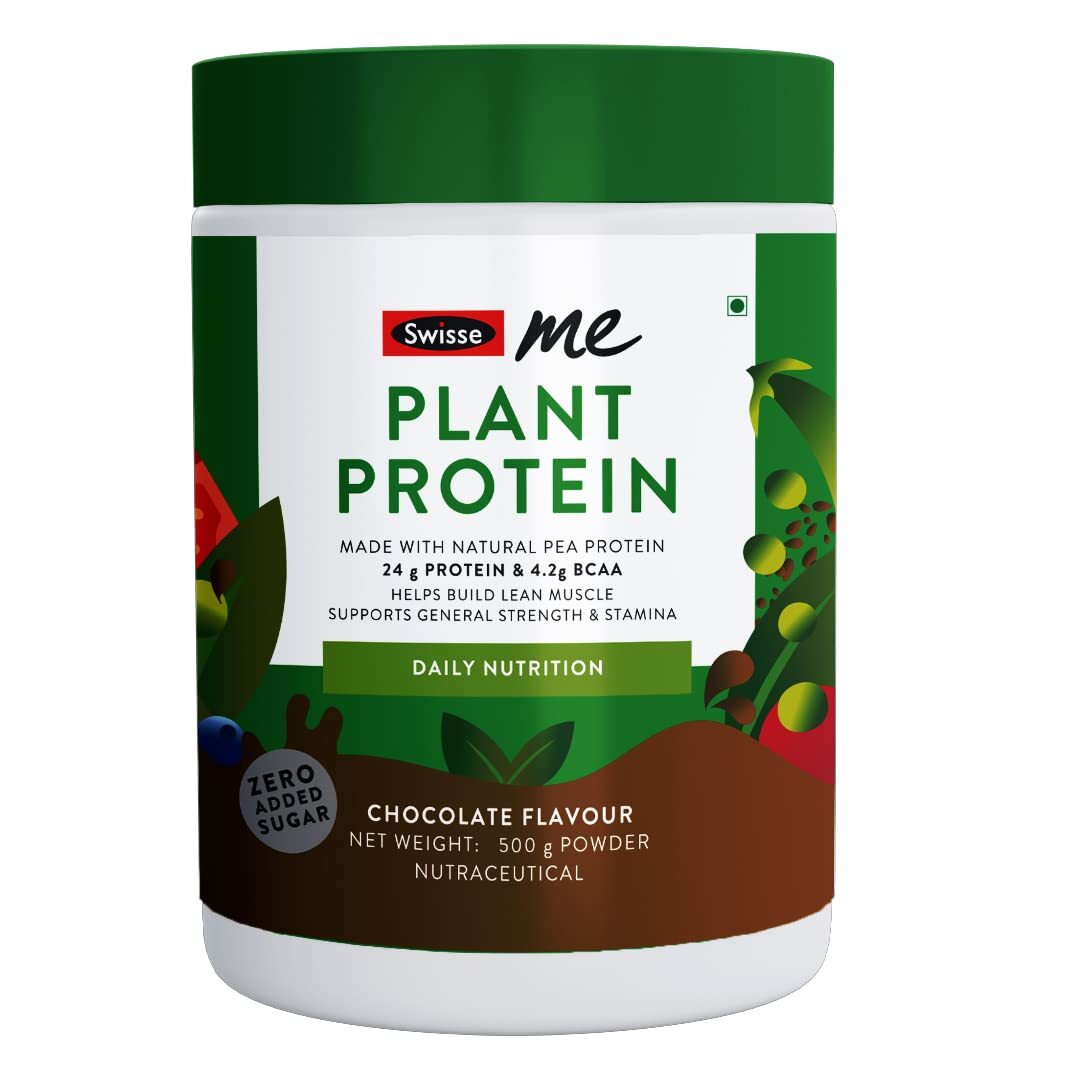 SwisseMe Plant Protein – Daily Nutrition For Men & Women -500gm