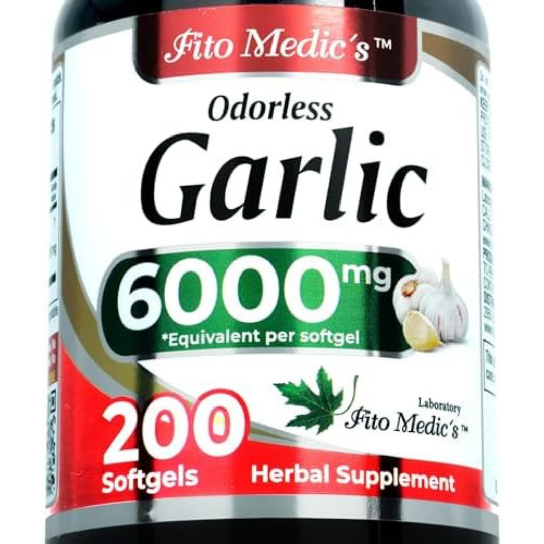 Garlic Pills 6000 mg Equivalent 200 softgels Organic Garlic 200 Capsules Garli