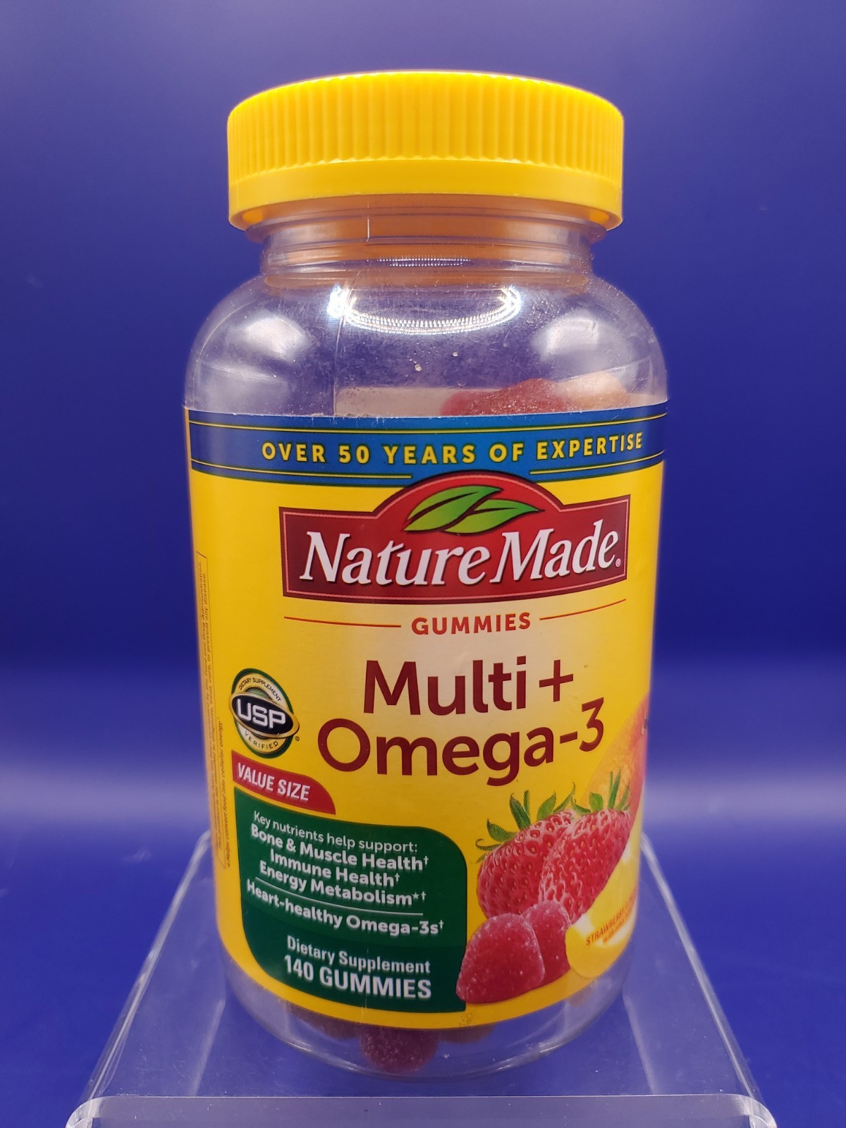 Nature Made Multivitamin Multi Omega-3 Gummies Bone Muscle Support 140ct 11/26