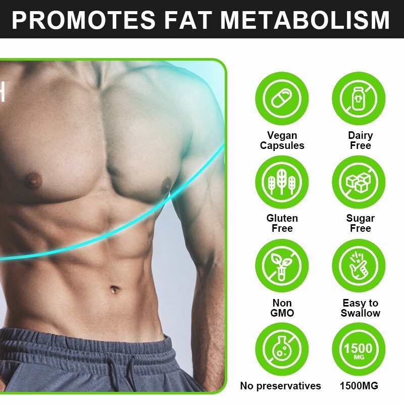 L-Carnitine 1500mg – Fat Burner Weight Loss Antioxidant High Potency Supplement