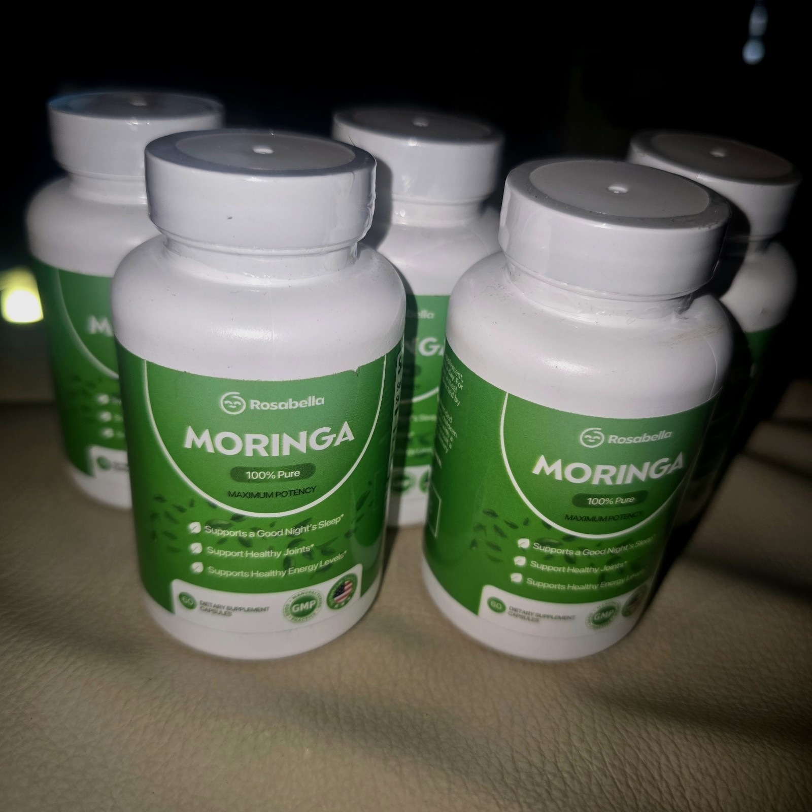 Rosabella Moringa 100% Pure, PEAK Potency, 60 Softgels Lot Of 5 Exp 12/2027