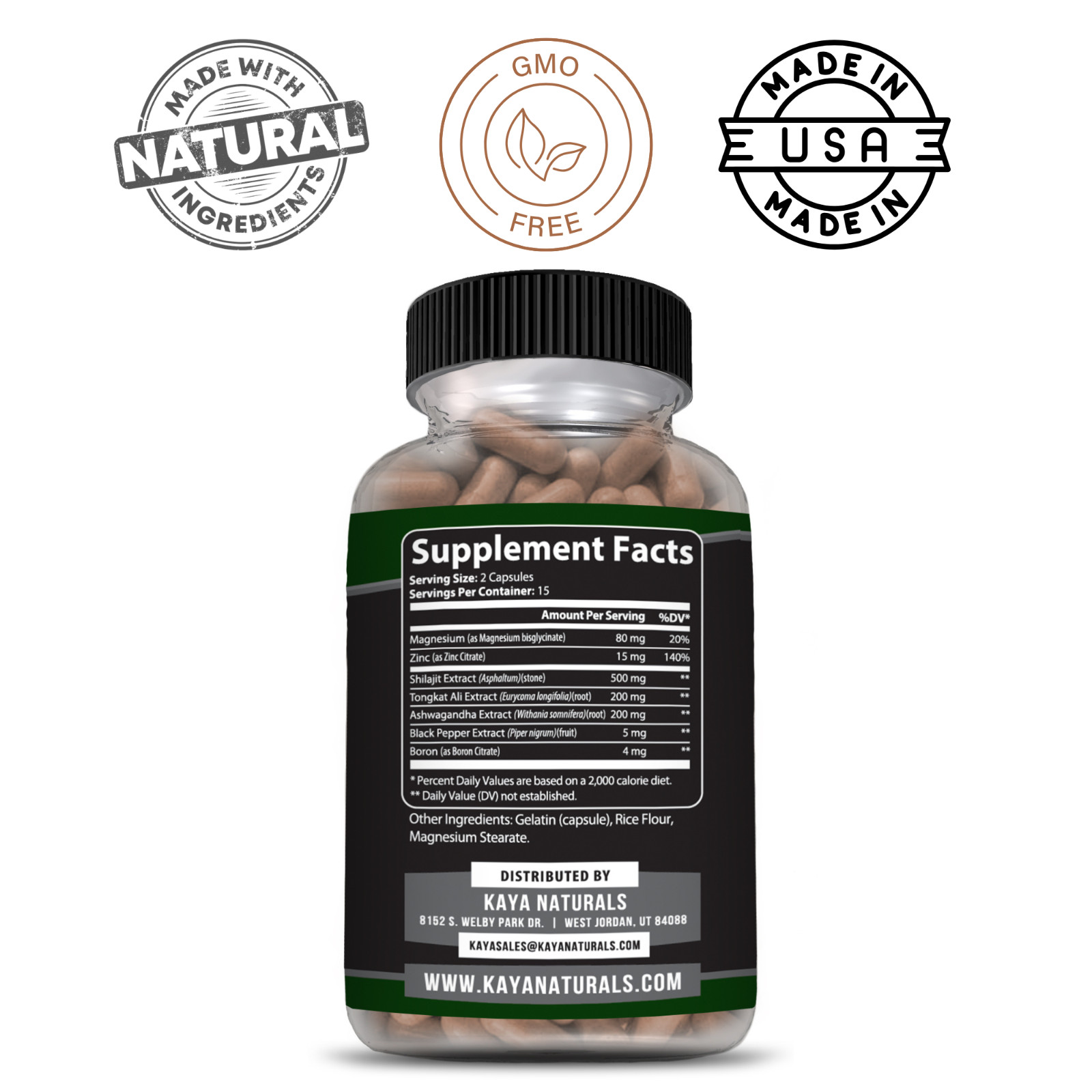 Shilajit Supplement Supports Energy, Stamina, Focus, Strength Boost