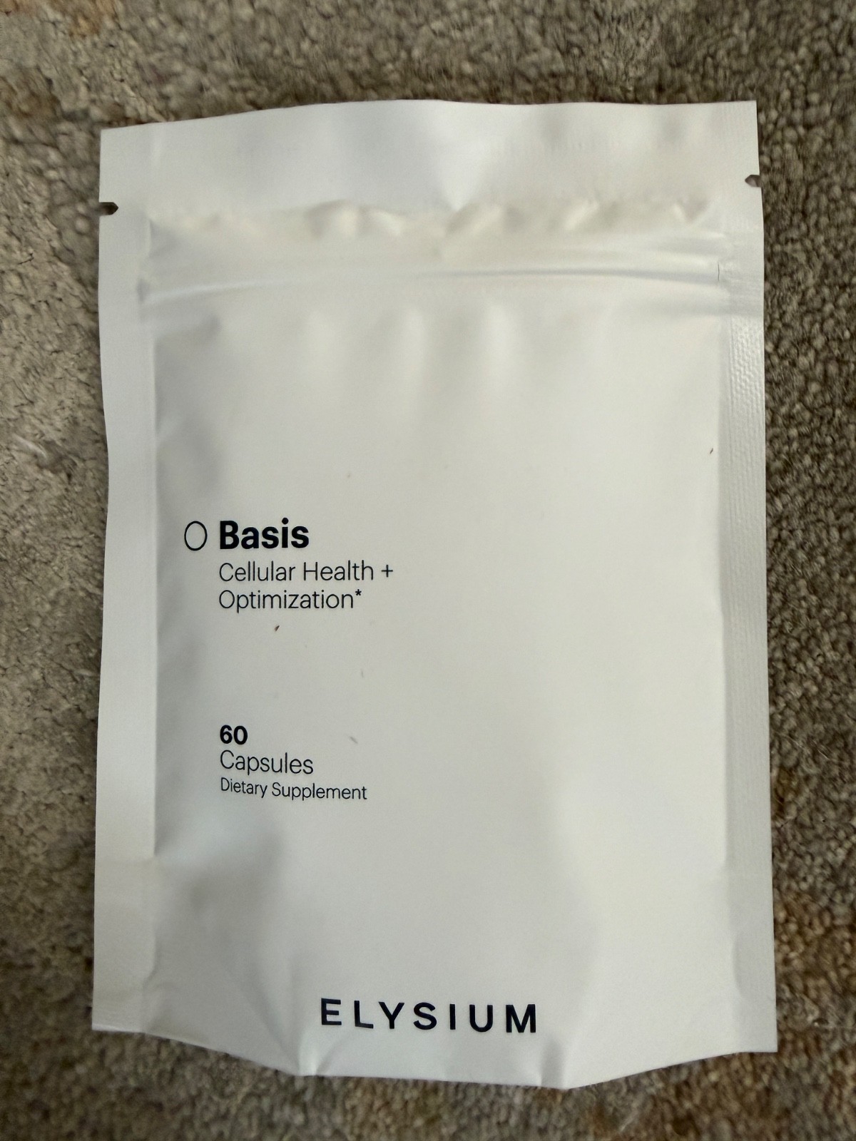 ELYSIUM Basis NAD Plus Supplement 30 Servings – with 60 Count (Pack of 1)