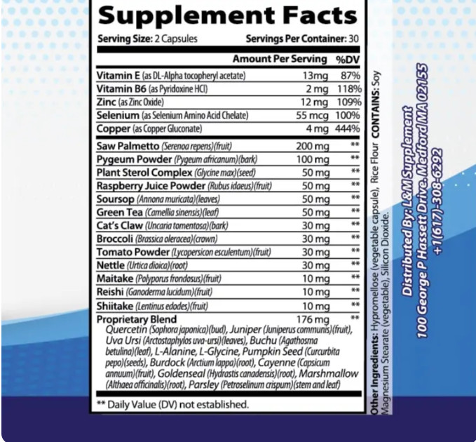Prostate Support Supplement For Men Promote Healthy Prostate Urinary Flow Bladde