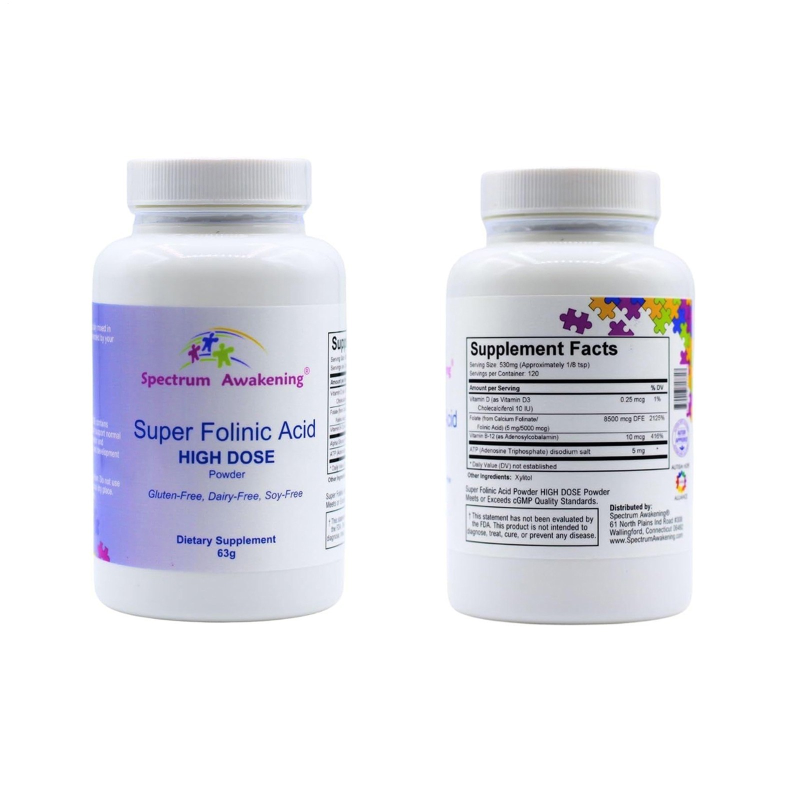 Awakening Spectrum Super Folinic Acid High Dose Dietary Supplement Powder