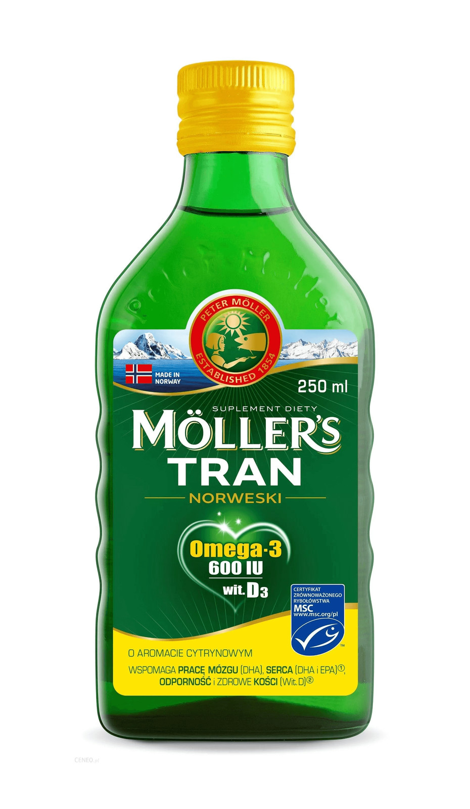 MOLLERS Norwegian Fish Oil Zitronengeschmack (Omega-3 EPA, DHA) 250ml – TOP