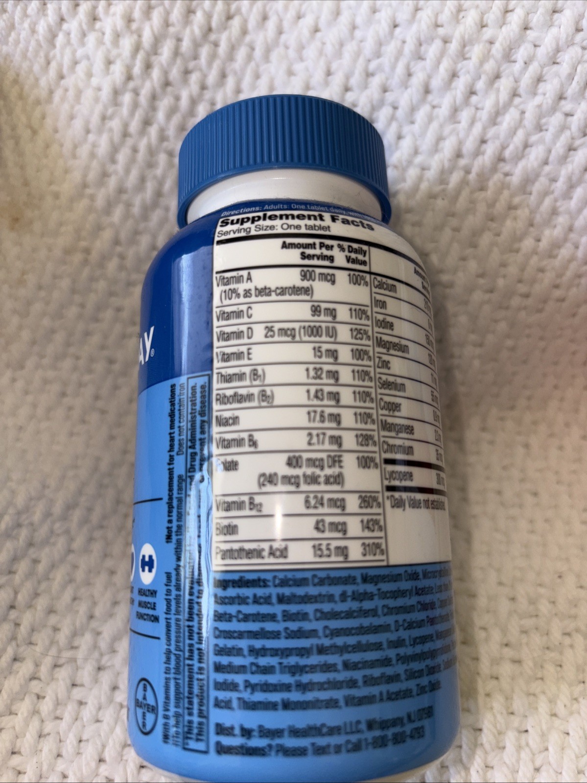 ONE A DAY MEN’S MULTIVITAMIN-MULTIMINERAL 200 TABLETS EXP 2027/04 Or Longer