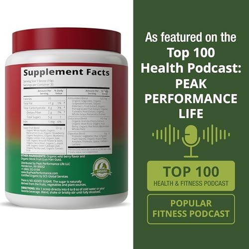 Organic Reds Superfood Powder Raspberry Elderberry Beetroot Antioxidant Energy