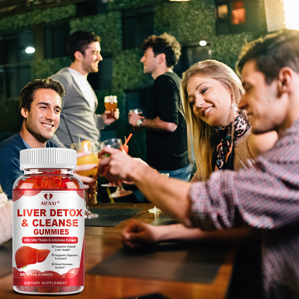 Liver Cleanse Detox & Repair 60 Gummies – Herbal Liver Support Milk Thistle