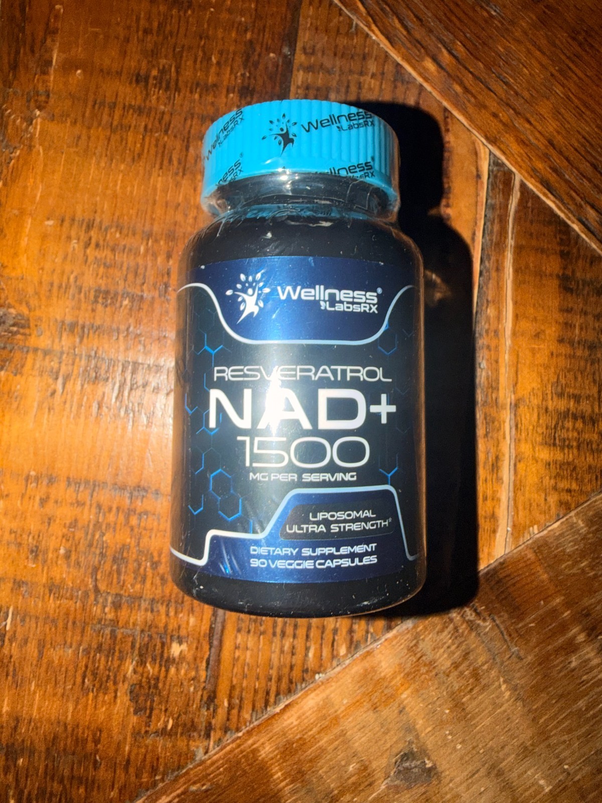 NAD+ Supplement 1500mg Complex with Resveratrol Daily Wellness Capsules
