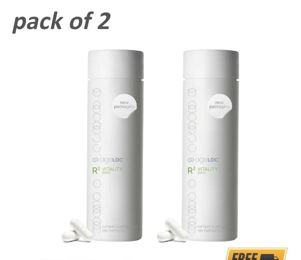 2 PACK Nu Skin ageLoc VITALITY replaced by ageLOC R2 Day 180 Caps 12/2028
