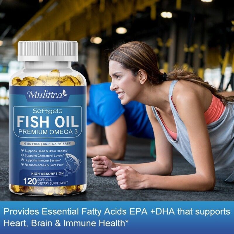 Organic Alaska Deep Sea Fish Oil, Omega 3 DHA/EPA 1000 mg 120-600Softgels