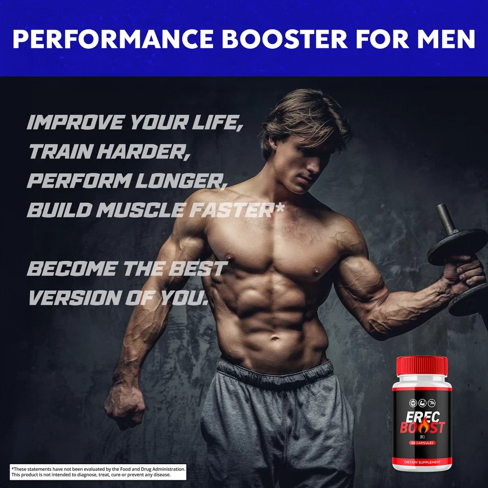 (2 Pack) Erec Boost Pills, Maximize Energy, Vitality & Stamina 120 Capsules