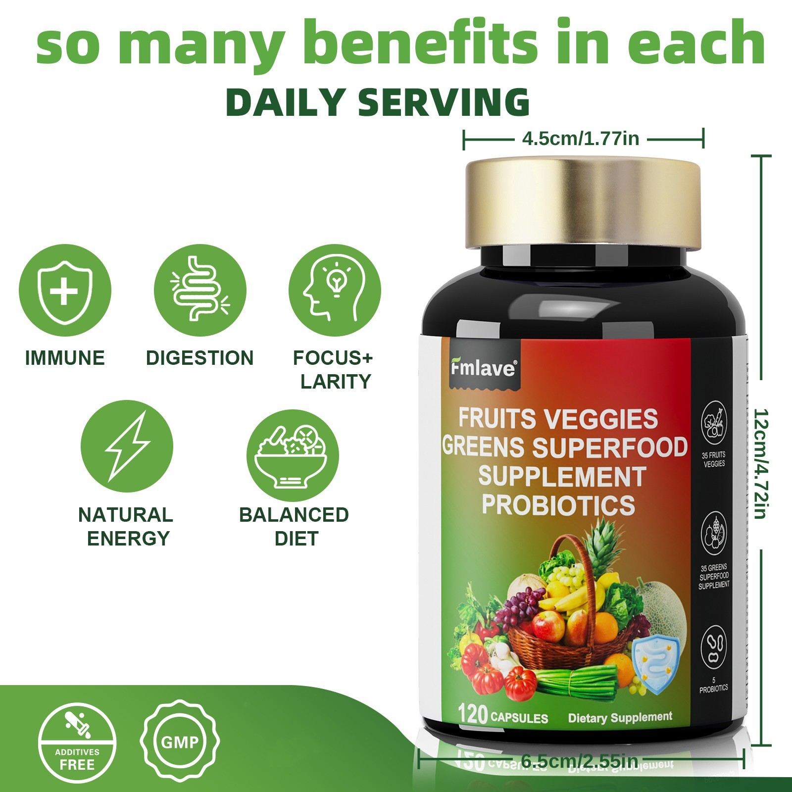 Organic Greens Superfood Tablets 2 PACKS – Greens, Fruits & Veggies for EVERYONE