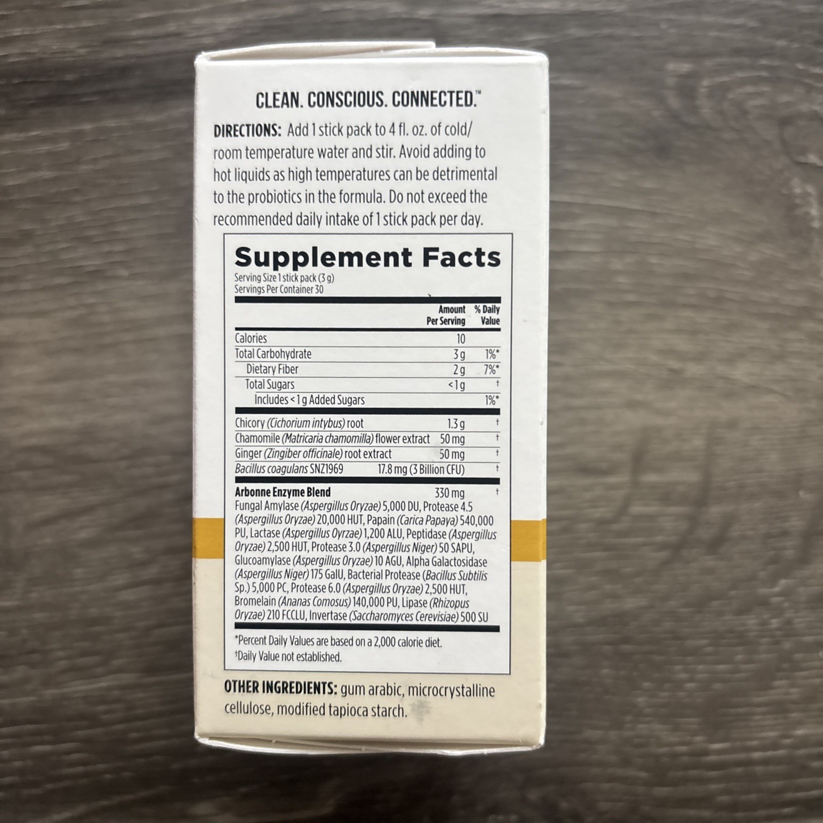 Arbonne GutHealth Digestion Microbiome Support Ginger 29 Sticks Exp 6/2026