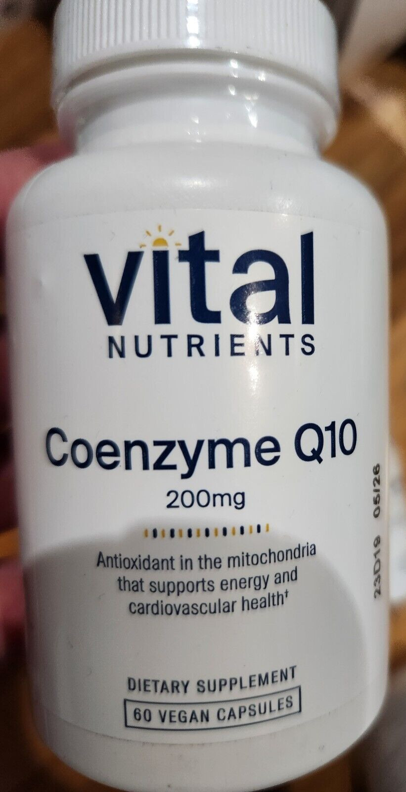 VITAL NUTRIENTS – Coenzyme Q10 – 200 mg EXP : 05 / 2026