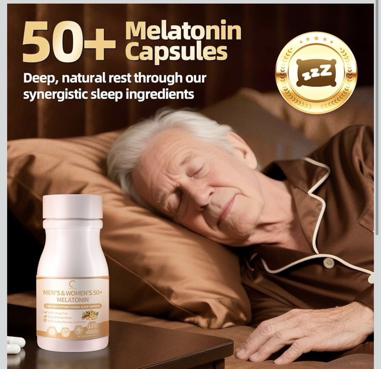 GPGP Green People Men’s &women 50+ Melatonin 120 Capsules New