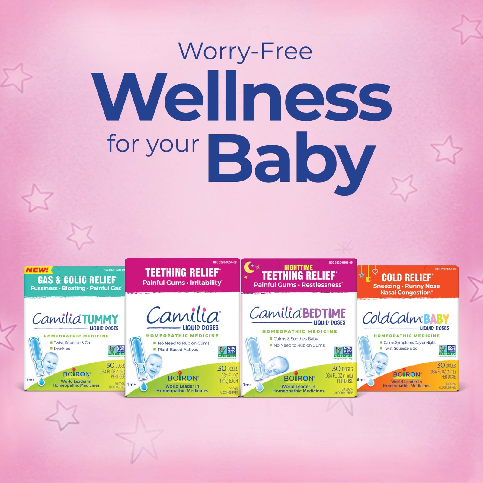 Boiron Camilia Teething Drops for Daytime and 30 Count (Pack of 1), Natural