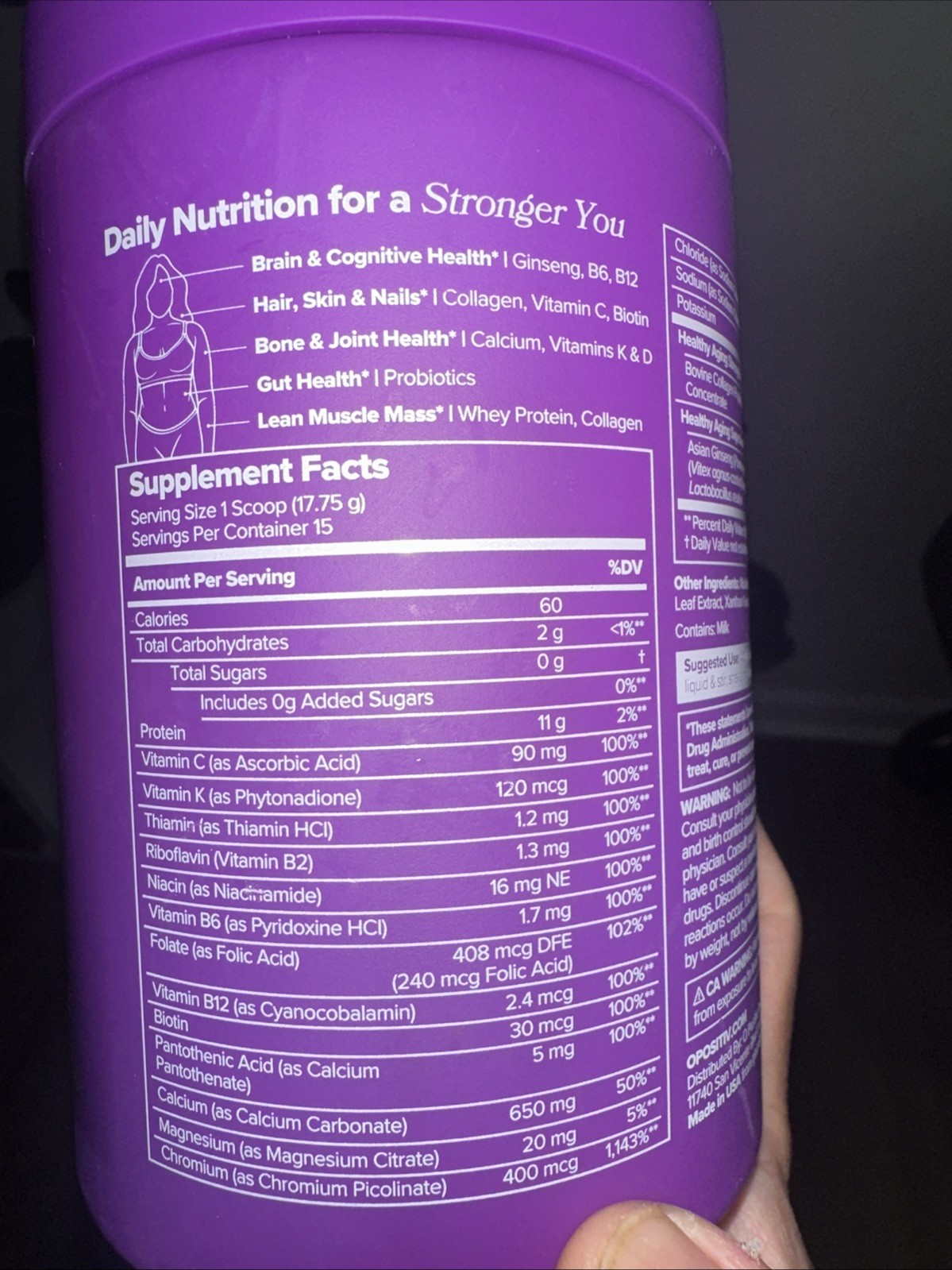MENO Healthy Aging Collagen & Protein Powder – Support 9.39 Ounce (Pack of 1)